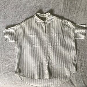 Madewell Oversized Stripe Button Up